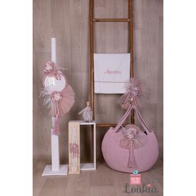 Loukia Χειροποίητο  Σετ Βάπτισης για Κορίτσι 608 - Για Κορίτσι στο Oneirokosmos