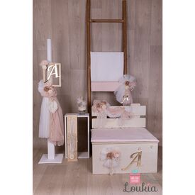 Loukia Χειροποίητο  Σετ Βάπτισης για Κορίτσι 609 - Για Κορίτσι στο Oneirokosmos