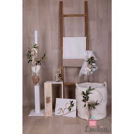 Loukia Χειροποίητο  Σετ Βάπτισης για Κορίτσι 610 - Για Κορίτσι στο Oneirokosmos