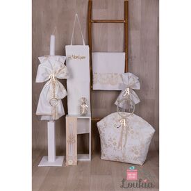 Loukia Χειροποίητο  Σετ Βάπτισης για Κορίτσι 611 - Για Κορίτσι στο Oneirokosmos