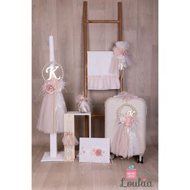 Loukia Χειροποίητο  Σετ Βάπτισης για Κορίτσι 614 - Για Κορίτσι στο Oneirokosmos