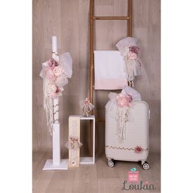 Loukia Χειροποίητο  Σετ Βάπτισης για Κορίτσι 615 - Για Κορίτσι στο Oneirokosmos