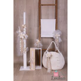 Loukia Χειροποίητο  Σετ Βάπτισης για Κορίτσι 616 - Για Κορίτσι στο Oneirokosmos