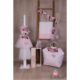 Loukia Χειροποίητο  Σετ Βάπτισης για Κορίτσι 617 - Για Κορίτσι στο Oneirokosmos