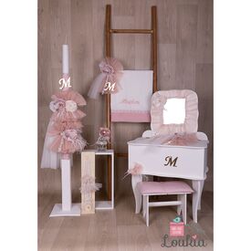 Loukia Χειροποίητο  Σετ Βάπτισης για Κορίτσι 619 - Για Κορίτσι στο Oneirokosmos