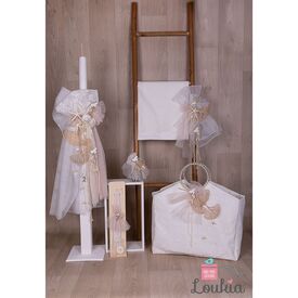 Loukia Χειροποίητο  Σετ Βάπτισης για Κορίτσι 620 - Για Κορίτσι στο Oneirokosmos