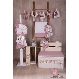 Loukia Χειροποίητο  Σετ Βάπτισης για Κορίτσι 621 - Για Κορίτσι στο Oneirokosmos