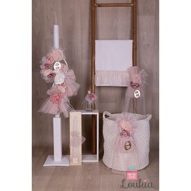 Loukia Χειροποίητο  Σετ Βάπτισης για Κορίτσι 622 - Για Κορίτσι στο Oneirokosmos