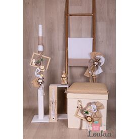 Loukia Χειροποίητο  Σετ Βάπτισης για Αγόρι 626 - Για Αγόρι στο Oneirokosmos