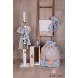 Loukia Χειροποίητο  Σετ Βάπτισης για Αγόρι 639 - Για Αγόρι στο Oneirokosmos