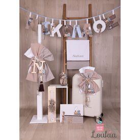 Loukia Χειροποίητο  Σετ Βάπτισης για Αγόρι 641 - Για Αγόρι στο Oneirokosmos