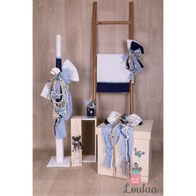 Loukia Χειροποίητο  Σετ Βάπτισης για Αγόρι 643 - Για Αγόρι στο Oneirokosmos