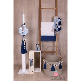 Loukia Χειροποίητο  Σετ Βάπτισης για Αγόρι 644 - Για Αγόρι στο Oneirokosmos