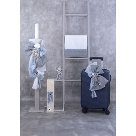 Loukia Λαμπάδα Βάπτισης "Blue Ballons" Ε708 - Για Αγόρι στο Oneirokosmos