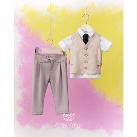 Angel Wings Βαπτιστικό Ρούχο για Αγόρι  Andre Σχέδιο 212 - Ρούχα Βάπτισης για Αγόρι στο Oneirokosmos