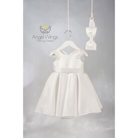 Angel Wings Βαπτιστικό Ρούχο για Κορίτσι Loucia Σχέδιο 307 Off White - Ρούχα Βάπτισης για Κορίτσι στο Oneirokosmos