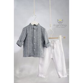 Angel Wings Βαπτιστικό Ρούχο για Αγόρι  Daniele Σχέδιο 312 - Ρούχα Βάπτισης για Αγόρι στο Oneirokosmos