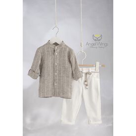 Angel Wings Βαπτιστικό Ρούχο για Αγόρι  Sebastian Σχέδιο 314 - Ρούχα Βάπτισης για Αγόρι στο Oneirokosmos