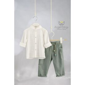 Angel Wings Βαπτιστικό Ρούχο για Αγόρι  Paolo Σχέδιο 315 - Ρούχα Βάπτισης για Αγόρι στο Oneirokosmos