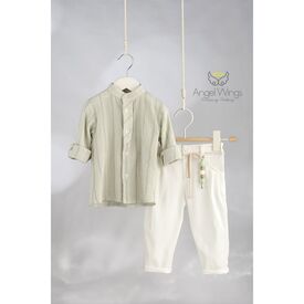 Angel Wings Βαπτιστικό Ρούχο για Αγόρι  Martin Σχέδιο 318 - Ρούχα Βάπτισης για Αγόρι στο Oneirokosmos