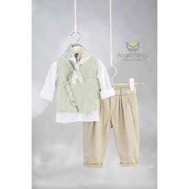 Angel Wings Βαπτιστικό Ρούχο για Αγόρι  Romeo Σχέδιο 319 - Ρούχα Βάπτισης για Αγόρι στο Oneirokosmos