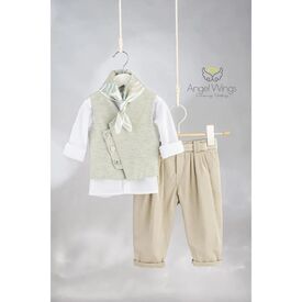 Angel Wings Βαπτιστικό Ρούχο για Αγόρι  Romeo Σχέδιο 319 - Ρούχα Βάπτισης για Αγόρι στο Oneirokosmos