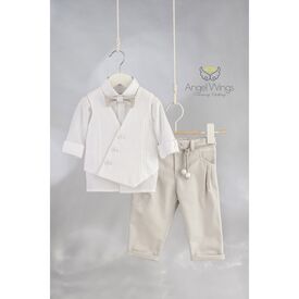 Angel Wings Βαπτιστικό Ρούχο για Αγόρι  Armando Σχέδιο 320 - Ρούχα Βάπτισης για Αγόρι στο Oneirokosmos