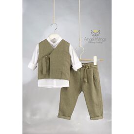 Angel Wings Βαπτιστικό Ρούχο για Αγόρι  Fellipe Σχέδιο 323 - Ρούχα Βάπτισης για Αγόρι στο Oneirokosmos