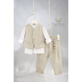 Angel Wings Βαπτιστικό Ρούχο για Αγόρι  Danilo Σχέδιο 325 - Ρούχα Βάπτισης για Αγόρι στο Oneirokosmos