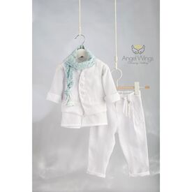 Angel Wings Βαπτιστικό Ρούχο για Αγόρι  William Σχέδιο 326 - Ρούχα Βάπτισης για Αγόρι στο Oneirokosmos