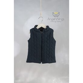 Angel Wings Βαπτιστικό Ρούχο για Αγόρι  Γιλέκο Μπουφάν Σχέδιο 327 Blue Navy - Ρούχα Βάπτισης για Αγόρι στο Oneirokosmos