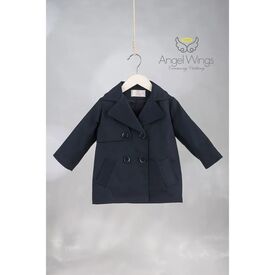 Angel Wings Βαπτιστικό Ρούχο για Αγόρι  Καπαρντίνα Σχέδιο 330 Μπλε - Ρούχα Βάπτισης για Αγόρι στο Oneirokosmos