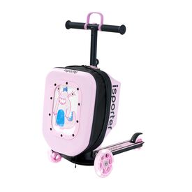 ABO Παιδικό πατίνι με αποσκευή iSporter K3 – Ροζ - Πατίνια & Κράνη στο Oneirokosmos