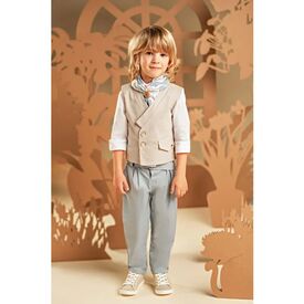 Baby Bloom Βαπτιστικό Σέτ Αγορίστικο 126.08.6970 - Ρούχα Βάπτισης για Αγόρι στο Oneirokosmos