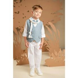 Baby Bloom Βαπτιστικό Σέτ Αγορίστικο 126.09.7280 - Ρούχα Βάπτισης για Αγόρι στο Oneirokosmos