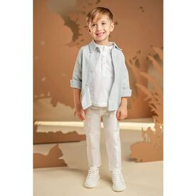 Baby Bloom Βαπτιστικό Σέτ Αγορίστικο 126.12.6570 - Ρούχα Βάπτισης για Αγόρι στο Oneirokosmos