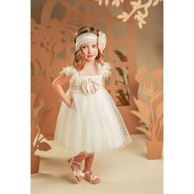 Baby Bloom Φόρεμα Βάπτισης 126.136.6590 - Ρούχα Βάπτισης για Κορίτσι στο Oneirokosmos