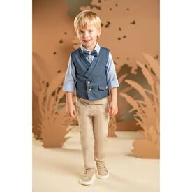 Baby Bloom Βαπτιστικό Σέτ Αγορίστικο 126.15.6970 - Ρούχα Βάπτισης για Αγόρι στο Oneirokosmos