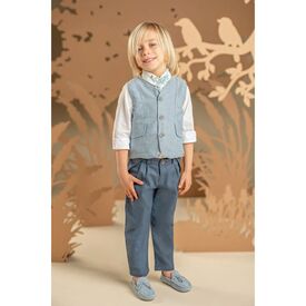 Baby Bloom Βαπτιστικό Σέτ Αγορίστικο 126.16.7280 - Ρούχα Βάπτισης για Αγόρι στο Oneirokosmos