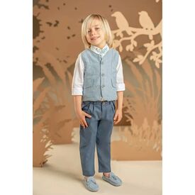 Baby Bloom Βαπτιστικό Σέτ Αγορίστικο 126.16.7280 - Ρούχα Βάπτισης για Αγόρι στο Oneirokosmos