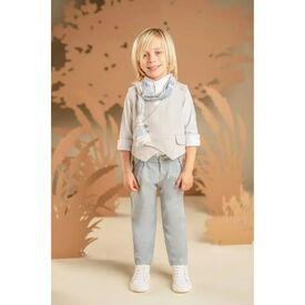 Baby Bloom Βαπτιστικό Σέτ Αγορίστικο 126.17.7980 - Ρούχα Βάπτισης για Αγόρι στο Oneirokosmos