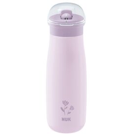 Nuk MINI-ME FLIP Παιδικό Παγούρι από Ανοξείδωτο Ατσάλι 500ml 12m+ Flower 10225329 - Εκπαιδευτικά Ποτηράκια στο Oneirokosmos