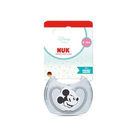 Nuk Perfect Match Air Πιπίλα Σιλικόνης με Θήκη Mickey Grey 6-18m 10176362 - Πιπίλες στο Oneirokosmos
