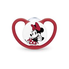 Nuk Perfect Match Air Πιπίλα Σιλικόνης με Θήκη Minnie Red 6-18m 10176363 - Πιπίλες στο Oneirokosmos