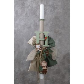 Loukia Λαμπάδα Βάπτισης "Jungle Safari" Ε701 - Για Αγόρι στο Oneirokosmos