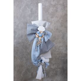 Loukia Λαμπάδα Βάπτισης "Blue Ballons" Ε708 - Για Αγόρι στο Oneirokosmos