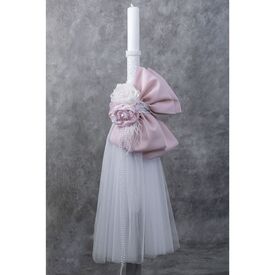 Loukia Λαμπάδα Βάπτισης "Romantic Chic" Ε740 - Για Κορίτσι στο Oneirokosmos