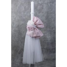 Loukia Λαμπάδα Βάπτισης "Romantic Chic" Ε740 - Για Κορίτσι στο Oneirokosmos