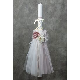 Loukia Λαμπάδα Βάπτισης "Glamour" Ε754 - Για Κορίτσι στο Oneirokosmos