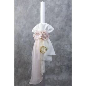 Loukia Λαμπάδα Βάπτισης "Garden Rose" Ε757 - Για Κορίτσι στο Oneirokosmos